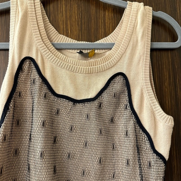 Vtg FENDI Tank Dress Mesh Overlay (D10) - Picture 5 of 7